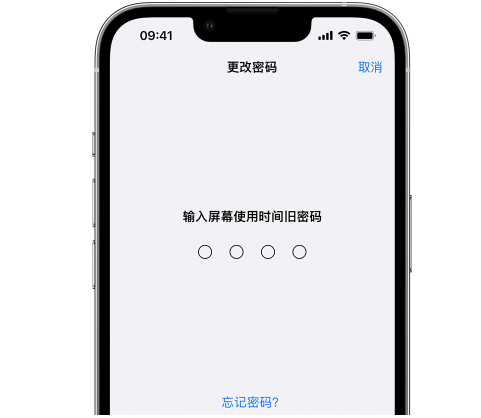 张掖iPhone屏幕维修分享iPhone屏幕使用时间密码忘记了怎么办 