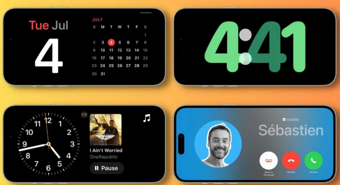 张掖苹果手机维修分享iOS17横屏充电待机显示有什么好处 